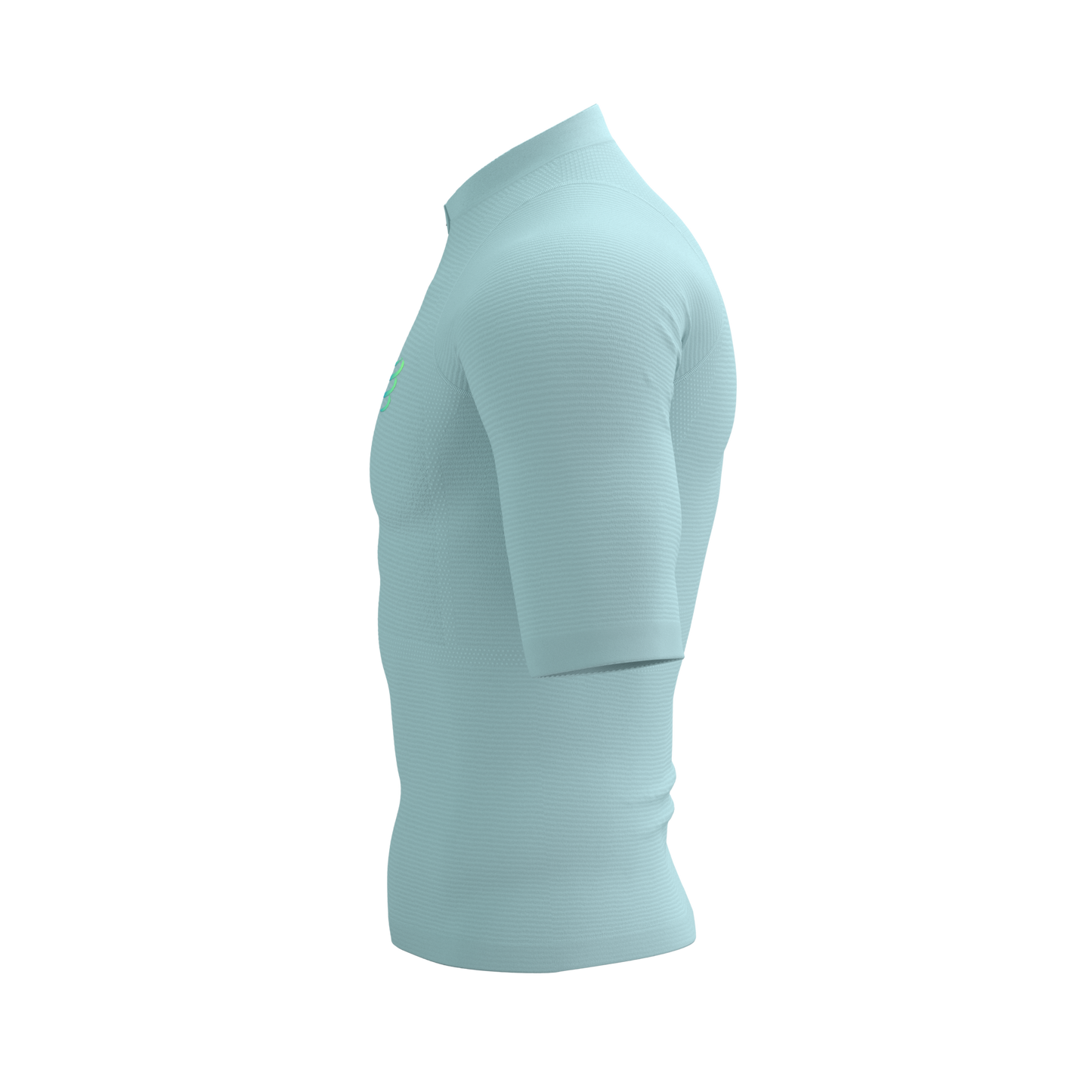 Áo chạy Trail Nam Compressport Trail Racing Postural SS Top - Xanh Ether