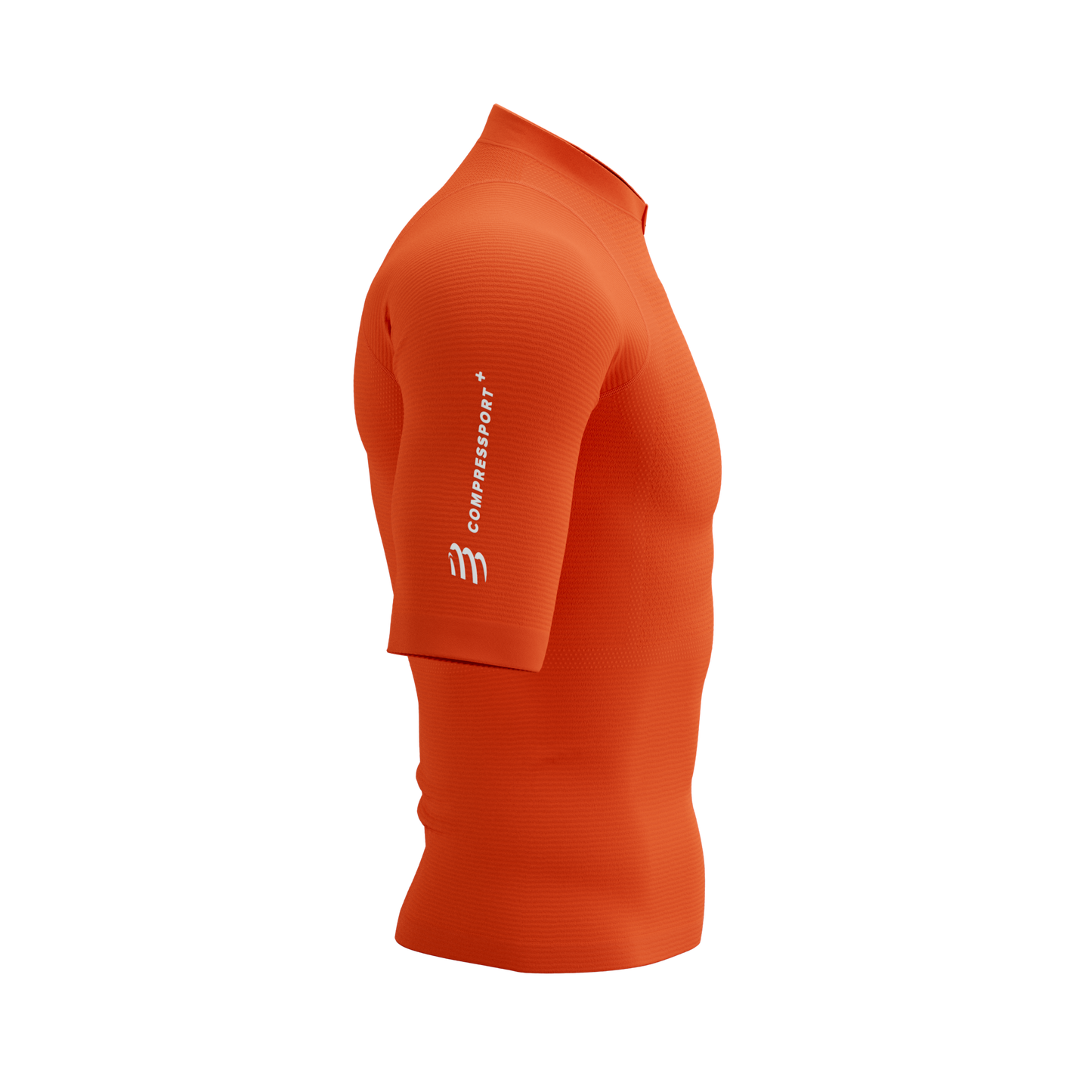 Áo chạy Trail Nam Compressport Trail Racing Postural SS Top - Cam Tigerlily