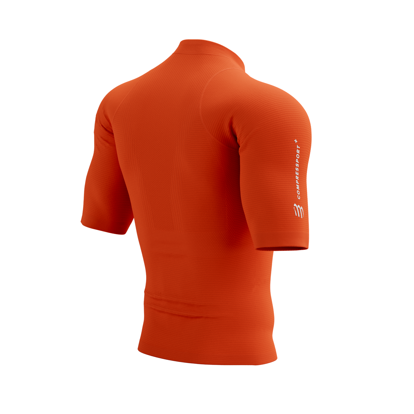 Áo chạy Trail Nam Compressport Trail Racing Postural SS Top - Cam Tigerlily