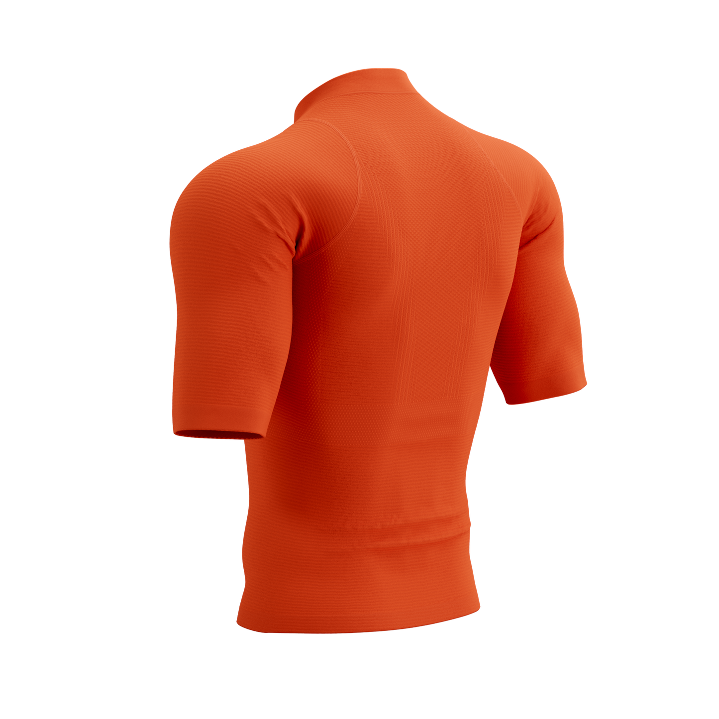 Áo chạy Trail Nam Compressport Trail Racing Postural SS Top - Cam Tigerlily