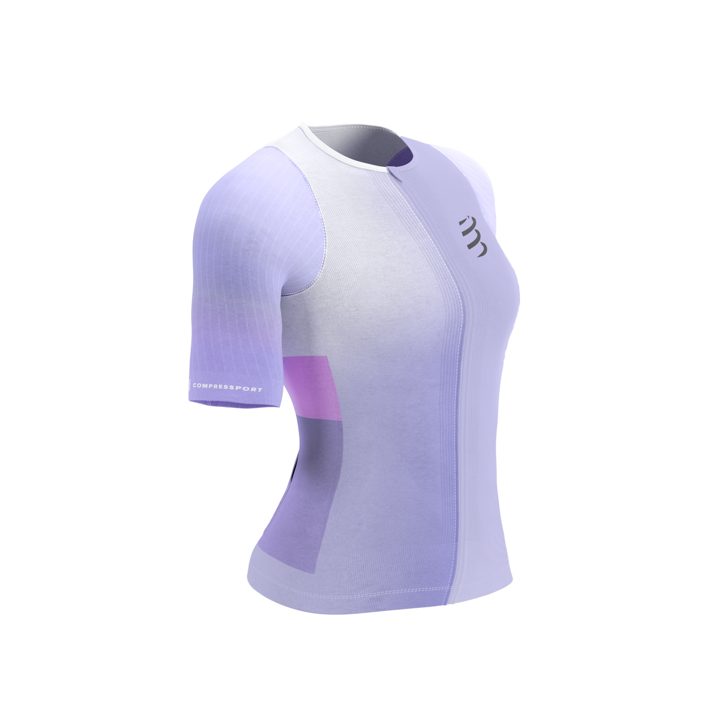 Áo Ba môn Nữ Compressport Stream Tri Top - Lavender/Begonia