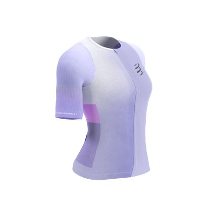 Áo Ba môn Nữ Compressport Stream Tri Top - Lavender/Begonia