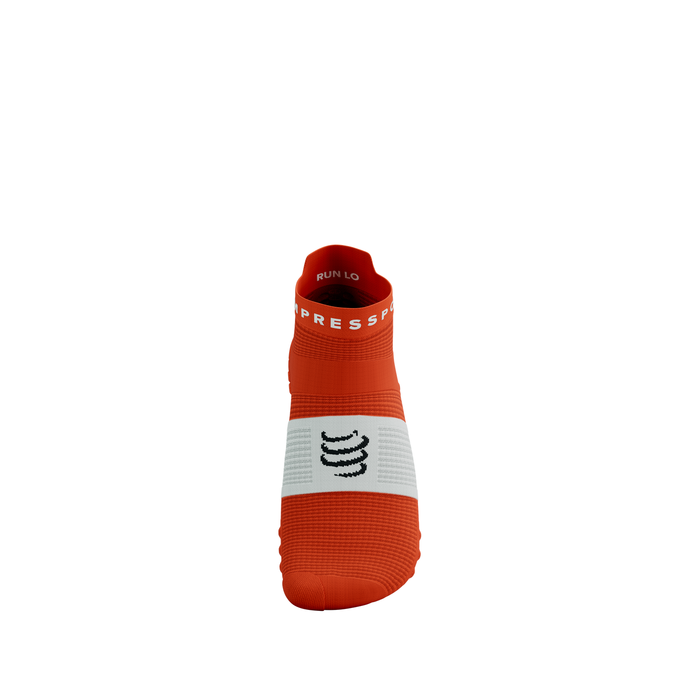 Tất Chạy Bộ Compressport Pro Racing Socks v4.0 Run Low - Cam Tigerlily/White