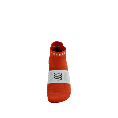 Tất Chạy Bộ Compressport Pro Racing Socks v4.0 Run Low - Cam Tigerlily/White