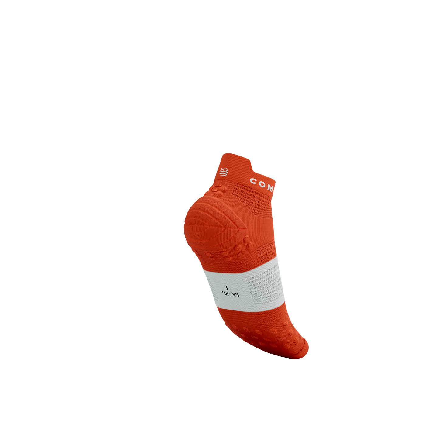 Tất Chạy Bộ Compressport Pro Racing Socks v4.0 Run Low - Cam Tigerlily/White