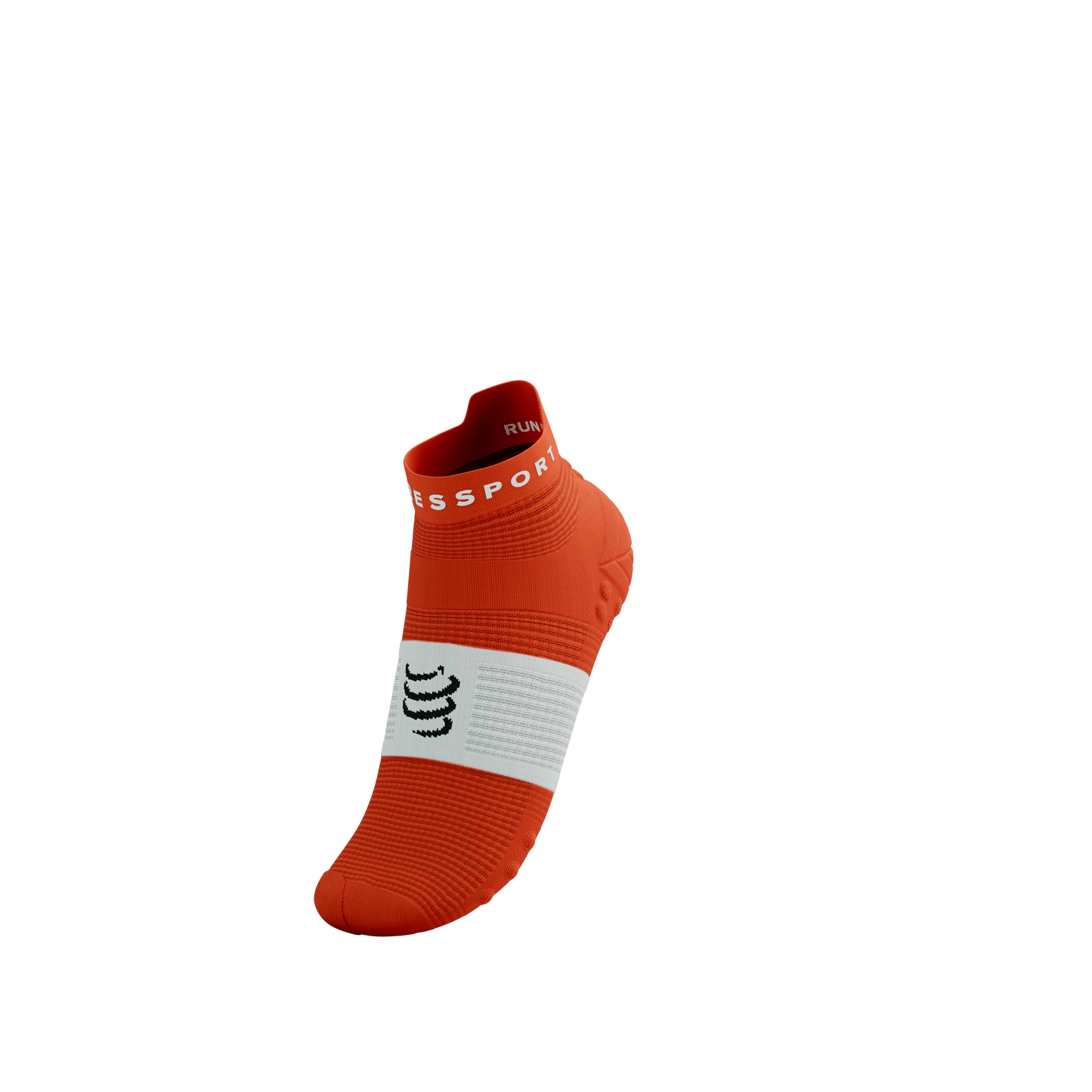 Tất Chạy Bộ Compressport Pro Racing Socks v4.0 Run Low - Cam Tigerlily/White