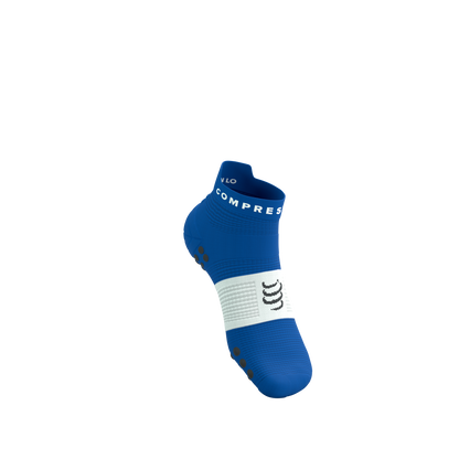 Tất Chạy Bộ Compressport Pro Racing Socks v4.0 Run Low - Xanh Princess Blue/White