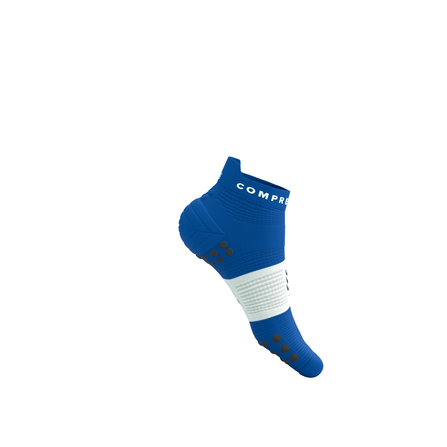 Tất Chạy Bộ Compressport Pro Racing Socks v4.0 Run Low - Xanh Princess Blue/White