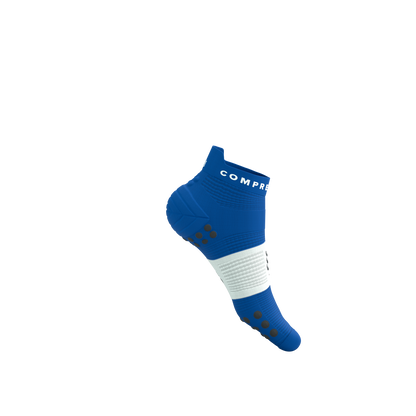 Tất Chạy Bộ Compressport Pro Racing Socks v4.0 Run Low - Xanh Princess Blue/White