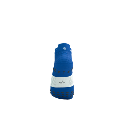 Tất Chạy Bộ Compressport Pro Racing Socks v4.0 Run Low - Xanh Princess Blue/White