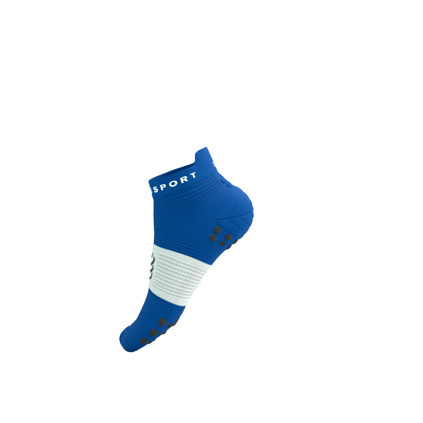 Tất Chạy Bộ Compressport Pro Racing Socks v4.0 Run Low - Xanh Princess Blue/White