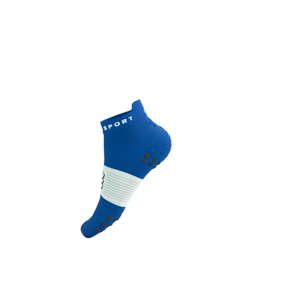 Tất Chạy Bộ Compressport Pro Racing Socks v4.0 Run Low - Xanh Princess Blue/White
