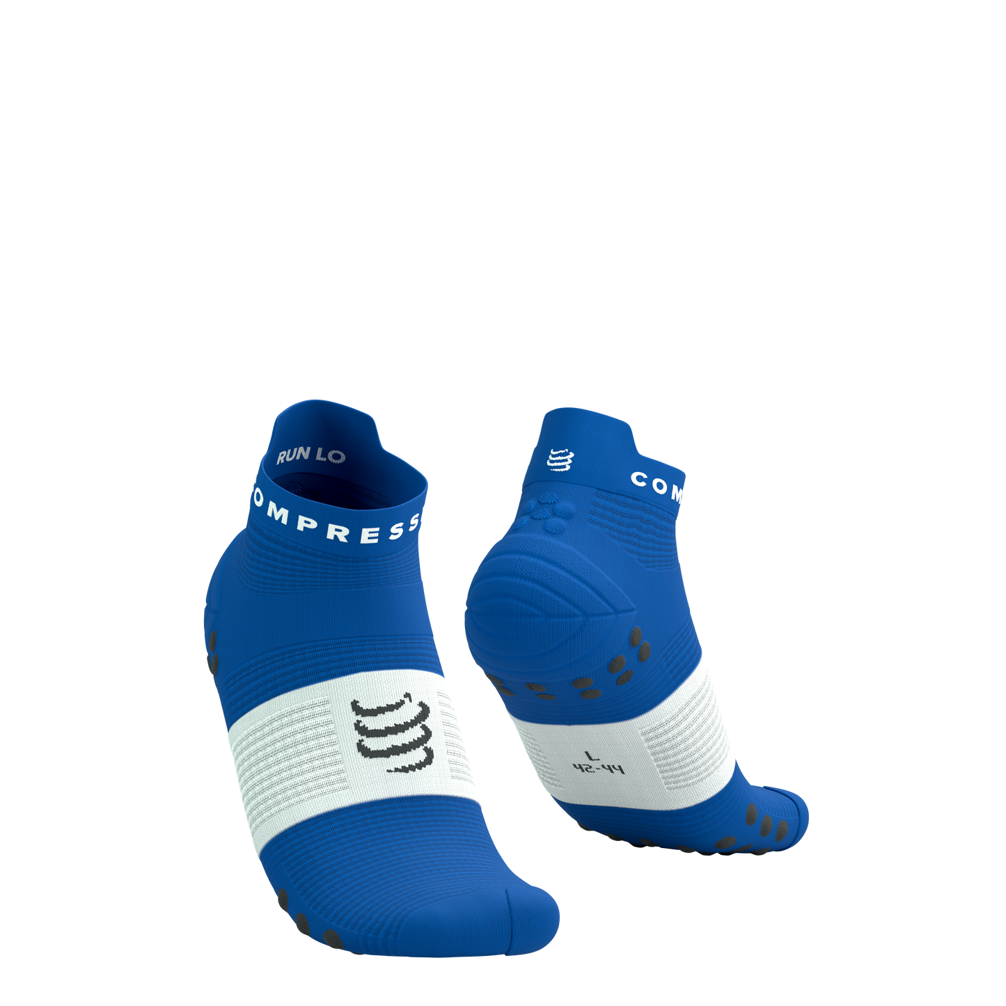 Tất Chạy Bộ Compressport Pro Racing Socks v4.0 Run Low - Xanh Princess Blue/White