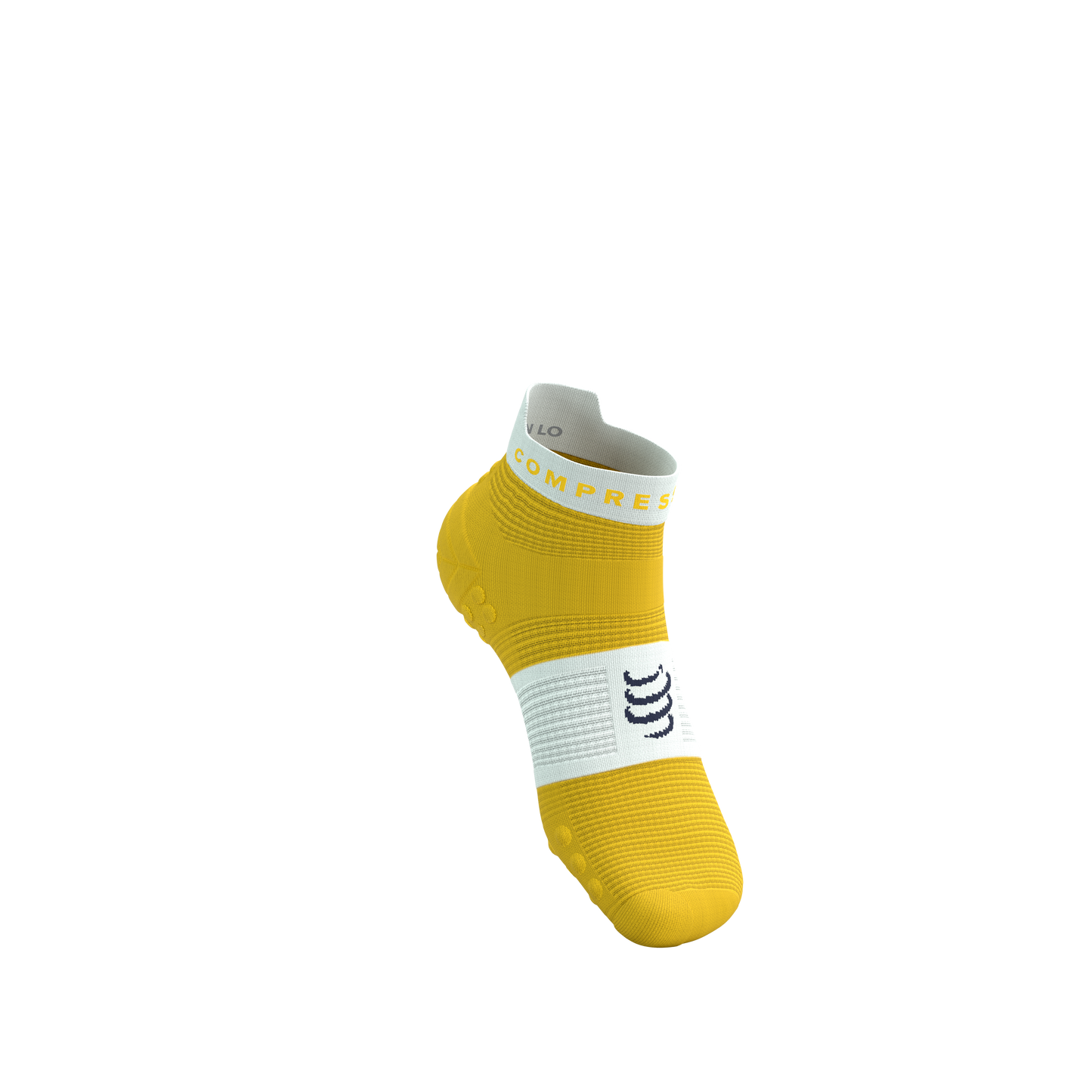 Tất Chạy Bộ Compressport Pro Racing Socks v4.0 Run Low - Vàng Lemon/White