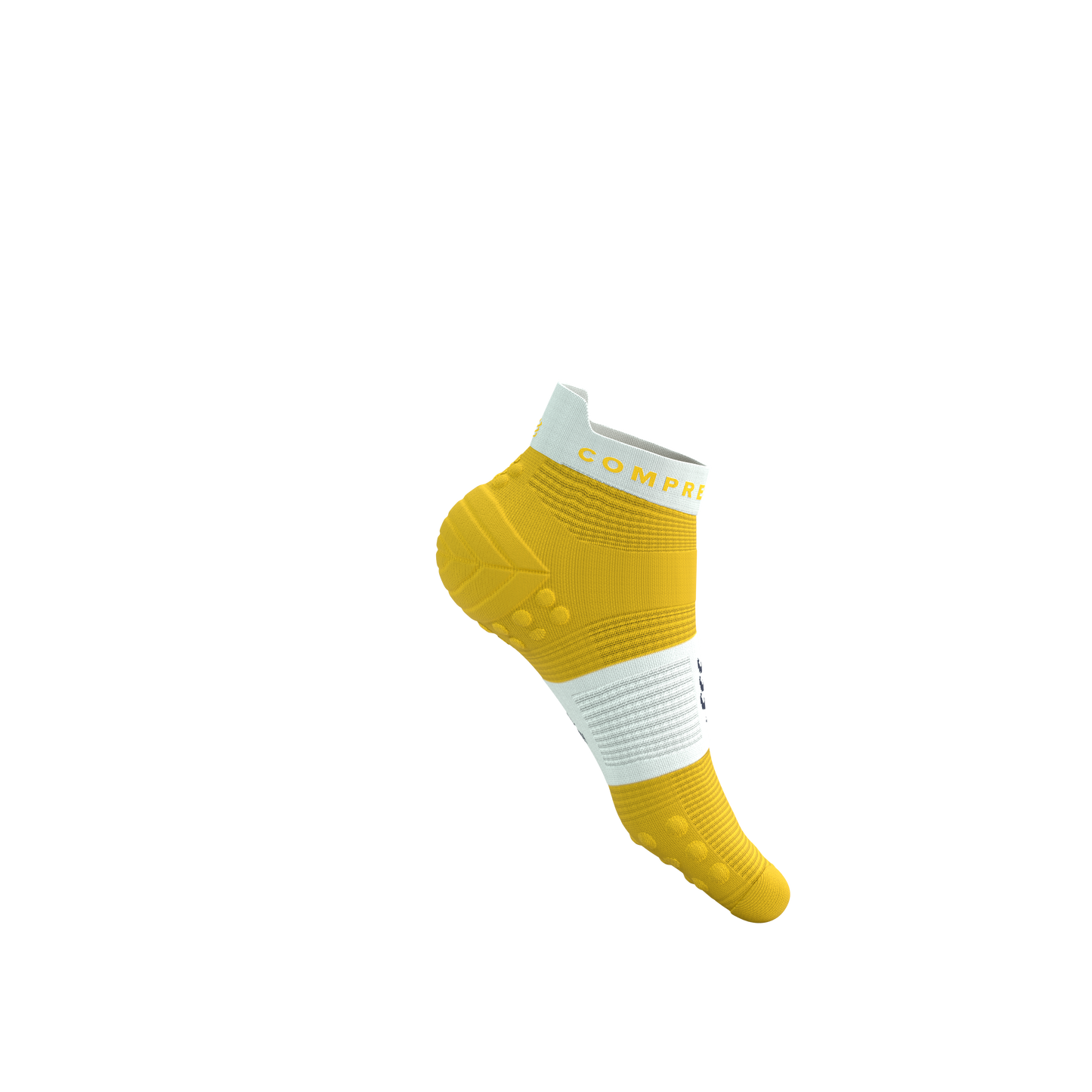 Tất Chạy Bộ Compressport Pro Racing Socks v4.0 Run Low - Vàng Lemon/White