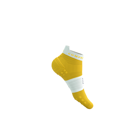 Tất Chạy Bộ Compressport Pro Racing Socks v4.0 Run Low - Vàng Lemon/White