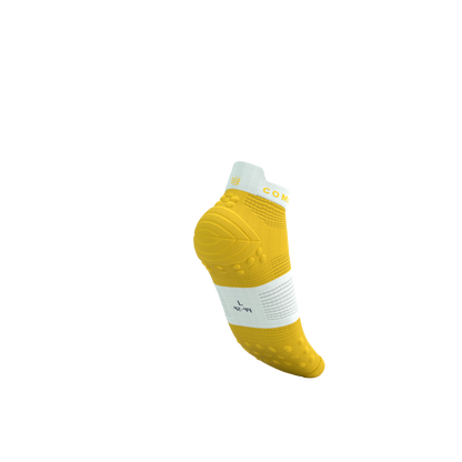 Tất Chạy Bộ Compressport Pro Racing Socks v4.0 Run Low - Vàng Lemon/White