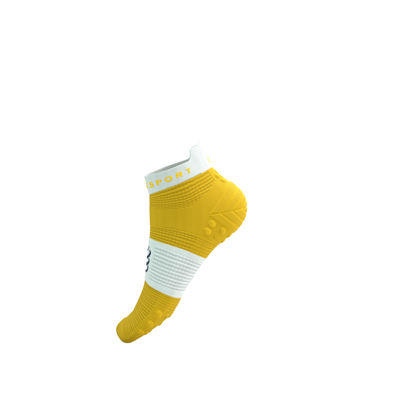 Tất Chạy Bộ Compressport Pro Racing Socks v4.0 Run Low - Vàng Lemon/White