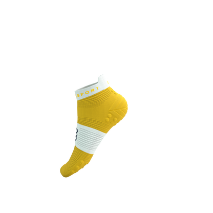 Tất Chạy Bộ Compressport Pro Racing Socks v4.0 Run Low - Vàng Lemon/White