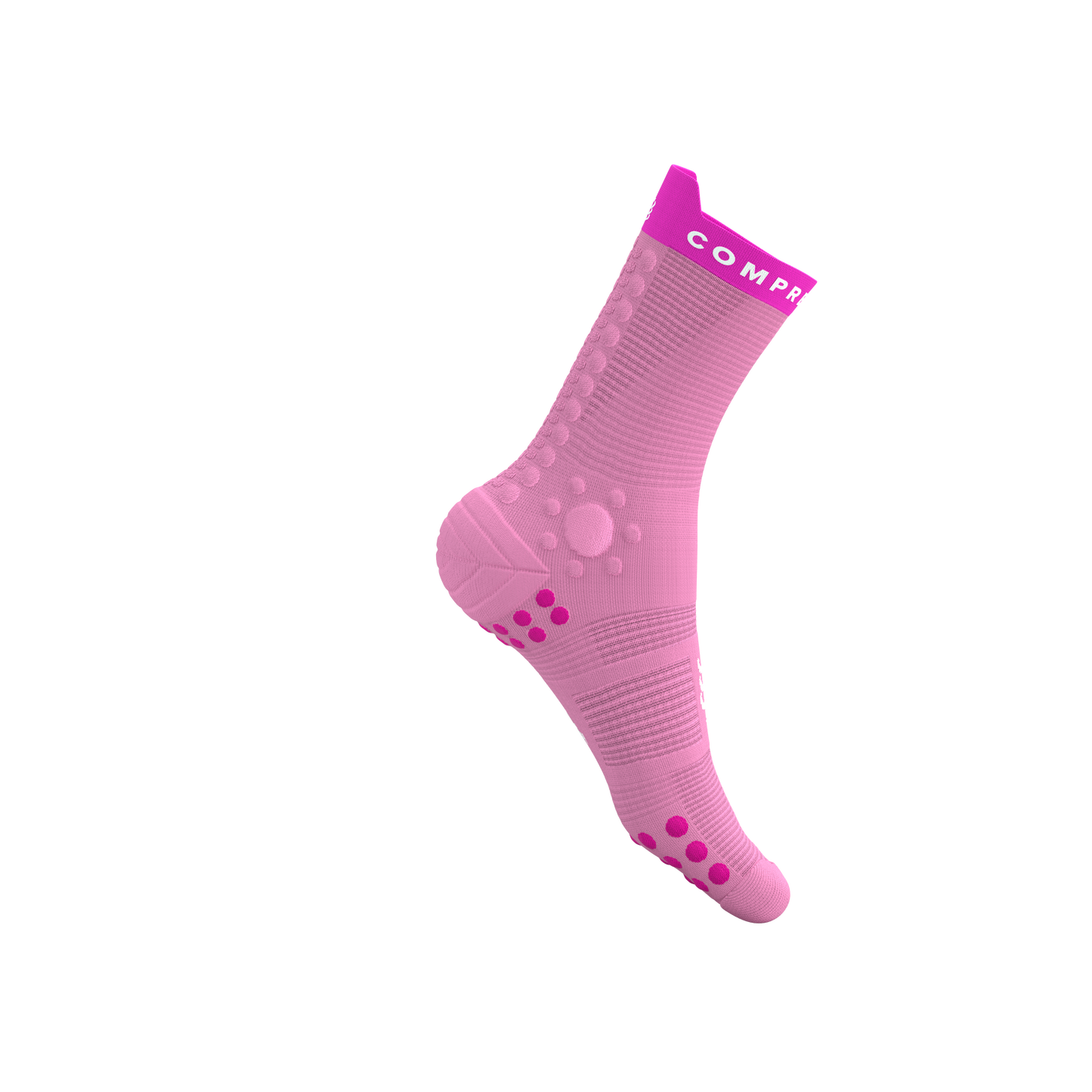 Tất chạy Trail Compressport Pro Racing Socks v4.0 Trail - Hồng Begonia/Neon Pink