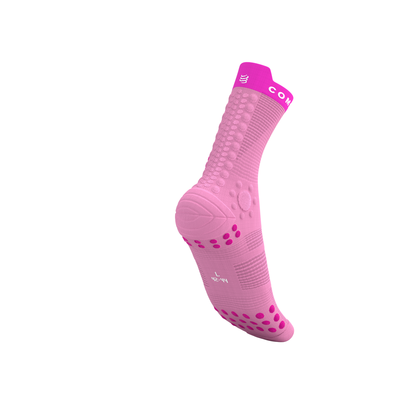 Tất chạy Trail Compressport Pro Racing Socks v4.0 Trail - Hồng Begonia/Neon Pink