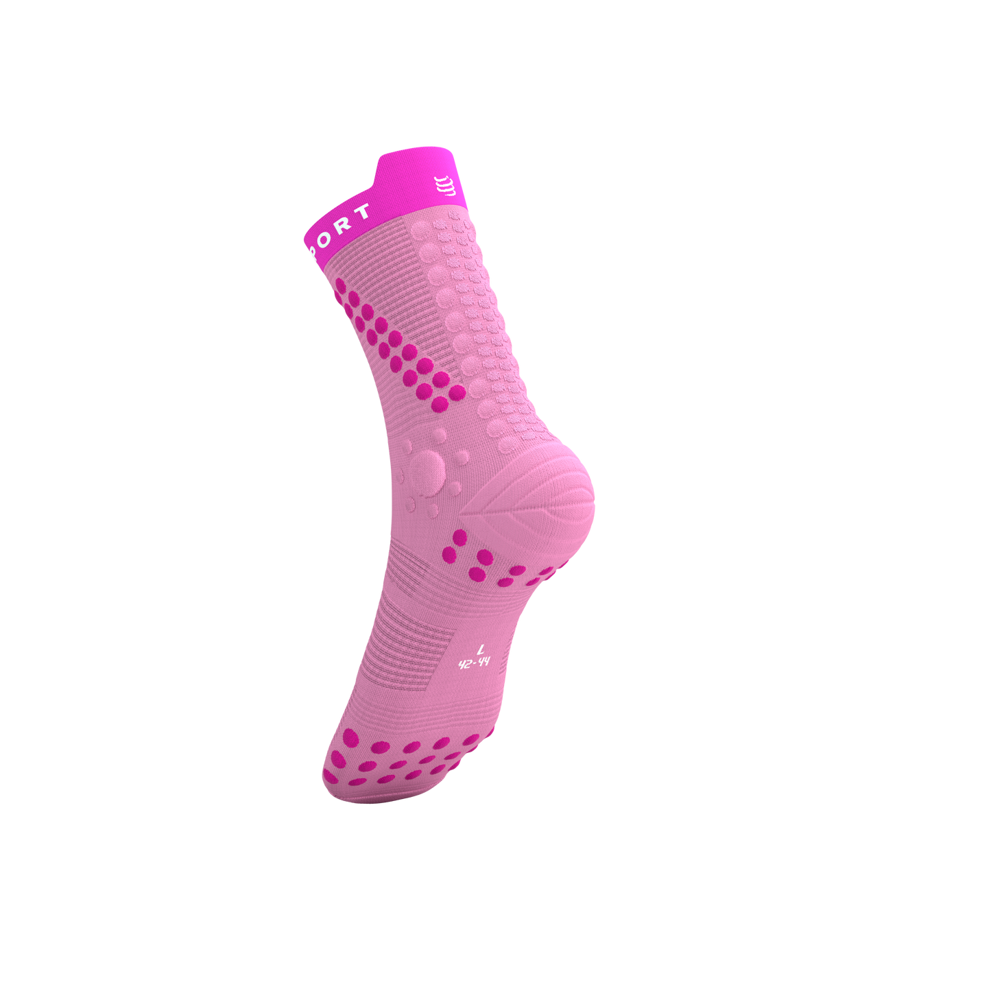 Tất chạy Trail Compressport Pro Racing Socks v4.0 Trail - Hồng Begonia/Neon Pink