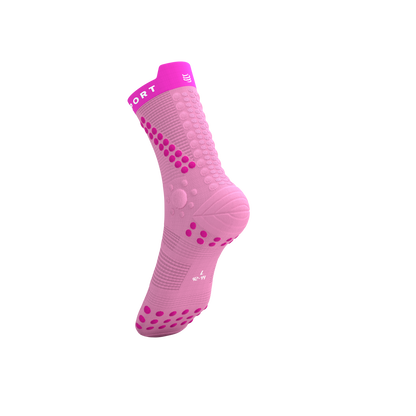 Tất chạy Trail Compressport Pro Racing Socks v4.0 Trail - Hồng Begonia/Neon Pink