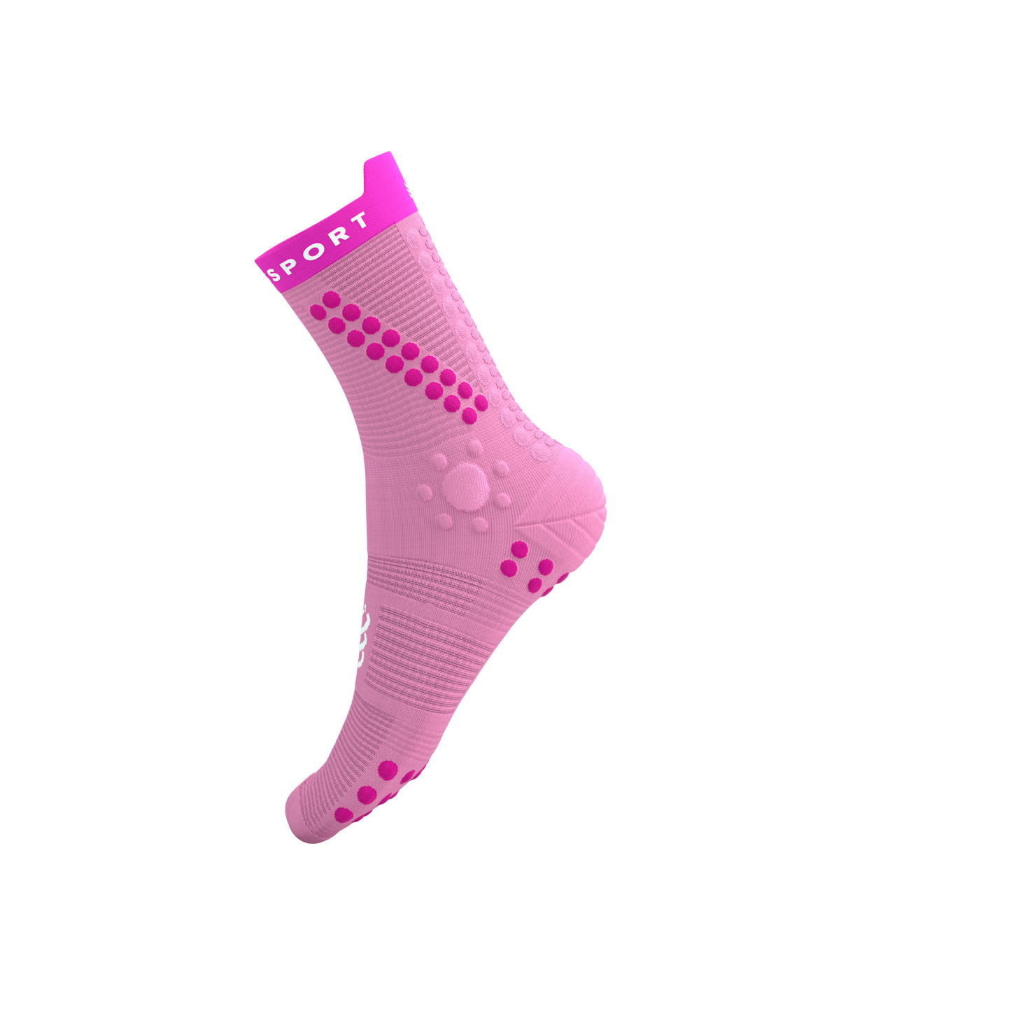 Tất chạy Trail Compressport Pro Racing Socks v4.0 Trail - Hồng Begonia/Neon Pink