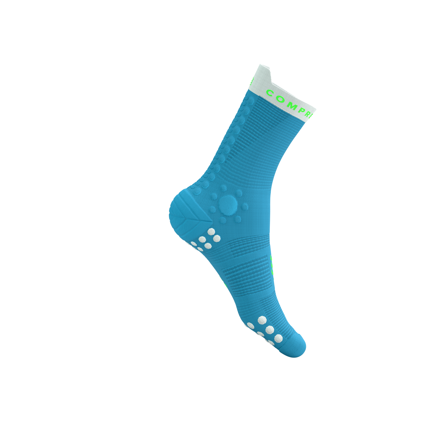 Tất chạy Trail Compressport Pro Racing Socks v4.0 Trail - Norse Blue/Neon Green