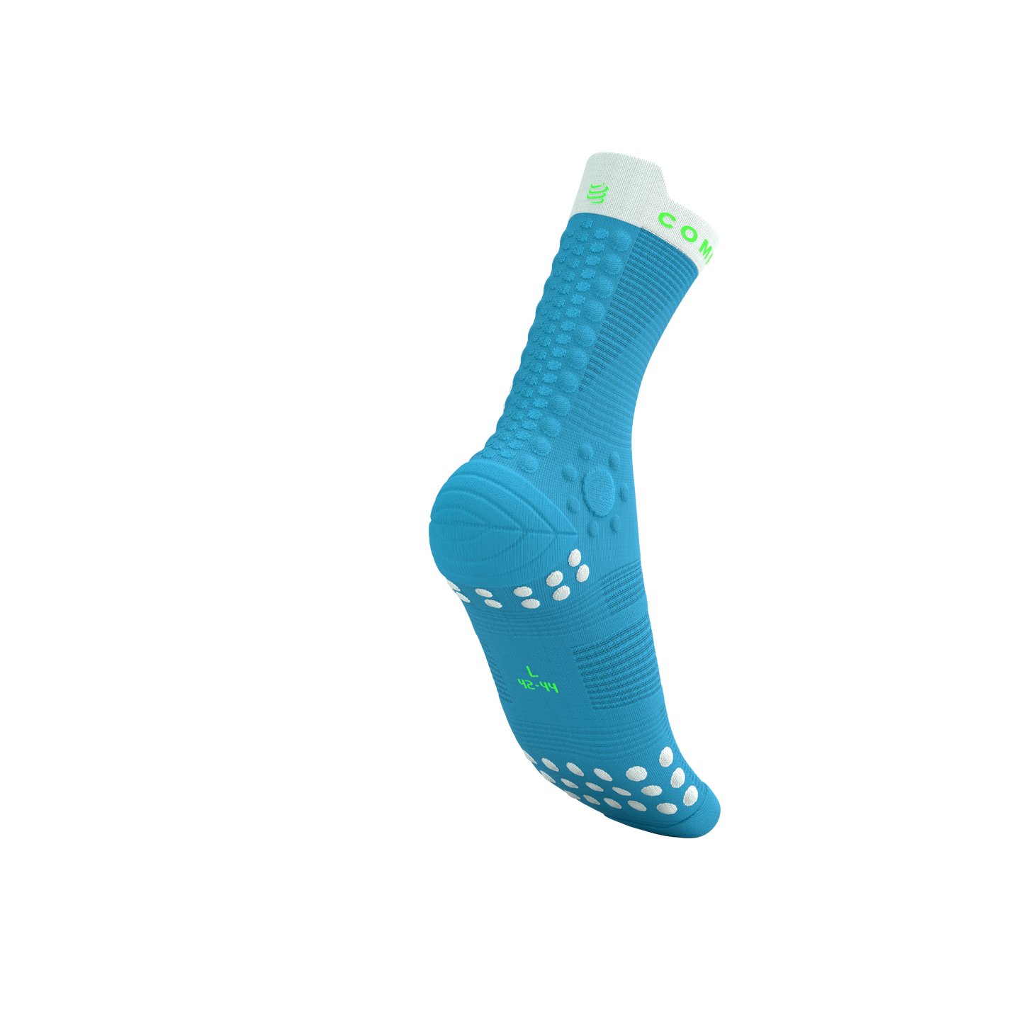 Tất chạy Trail Compressport Pro Racing Socks v4.0 Trail - Norse Blue/Neon Green