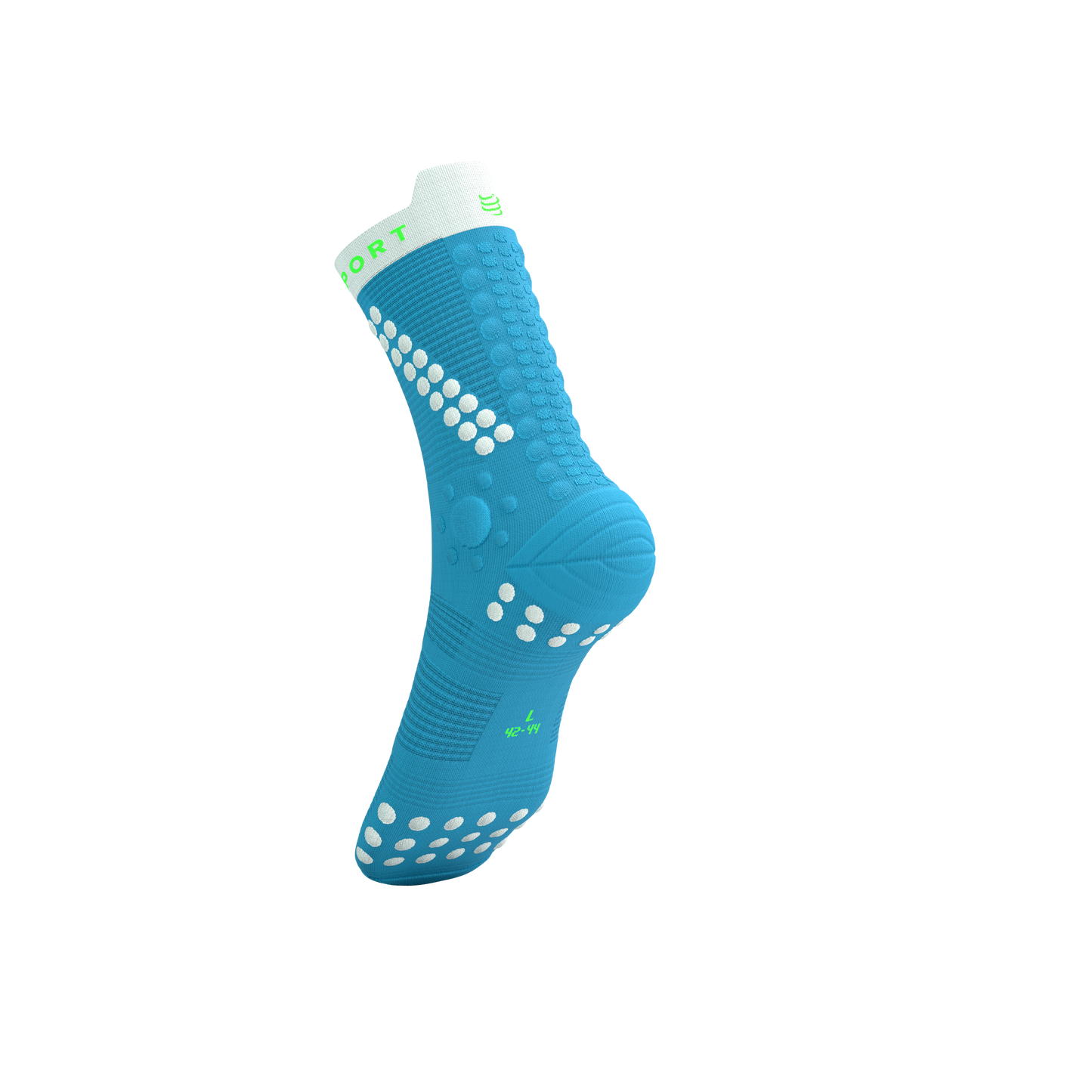 Tất chạy Trail Compressport Pro Racing Socks v4.0 Trail - Norse Blue/Neon Green