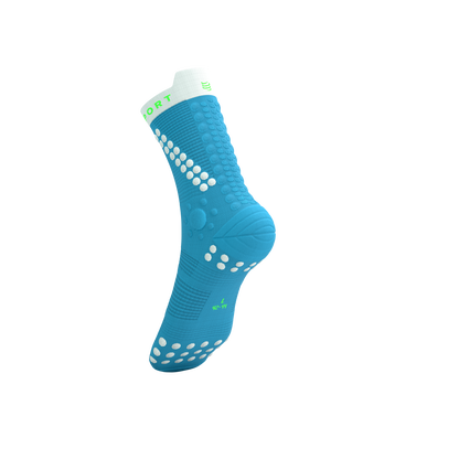 Tất chạy Trail Compressport Pro Racing Socks v4.0 Trail - Norse Blue/Neon Green