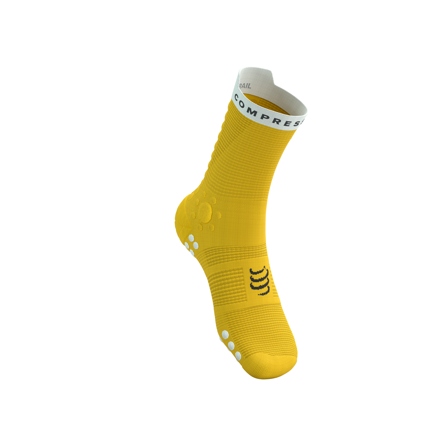 Tất chạy Trail Compressport Pro Racing Socks v4.0 Trail - Vàng Lime/Neon Green