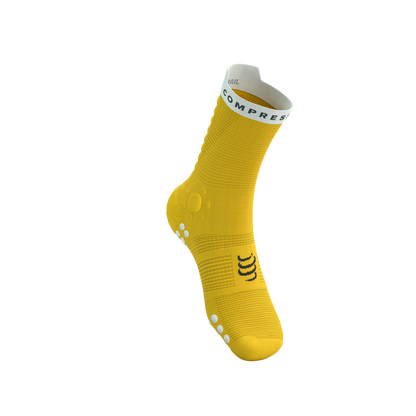 Tất chạy Trail Compressport Pro Racing Socks v4.0 Trail - Vàng Lime/Neon Green