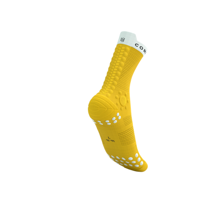 Tất chạy Trail Compressport Pro Racing Socks v4.0 Trail - Vàng Lime/Neon Green