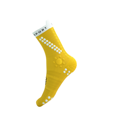 Tất chạy Trail Compressport Pro Racing Socks v4.0 Trail - Vàng Lime/Neon Green