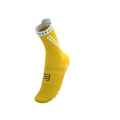 Tất chạy Trail Compressport Pro Racing Socks v4.0 Trail - Vàng Lime/Neon Green