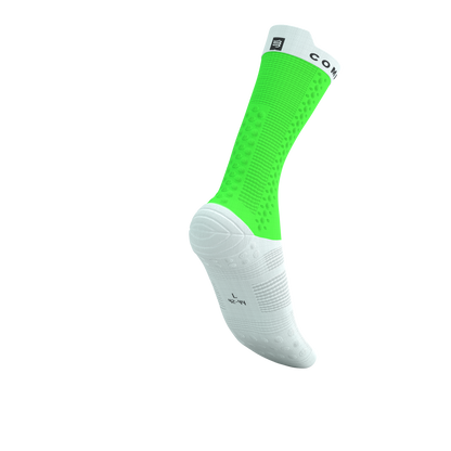 Tất đạp xe Compressport Pro Racing Socks v4.0 Bike - Neon Green/White