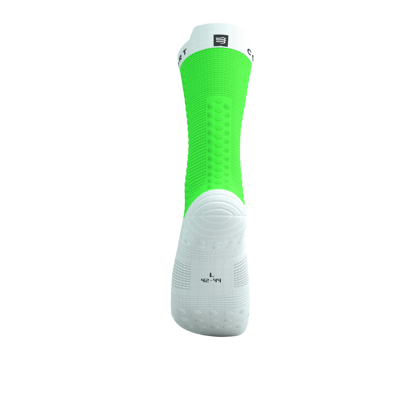 Tất đạp xe Compressport Pro Racing Socks v4.0 Bike - Neon Green/White