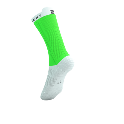 Tất đạp xe Compressport Pro Racing Socks v4.0 Bike - Neon Green/White