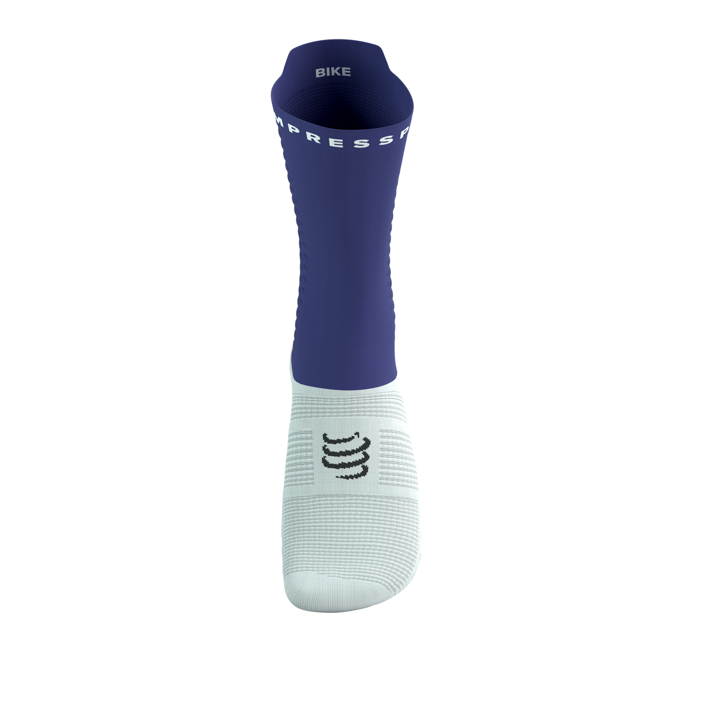 Tất đạp xe Compressport Pro Racing Socks v4.0 Bike - Xanh Orient Blue/White