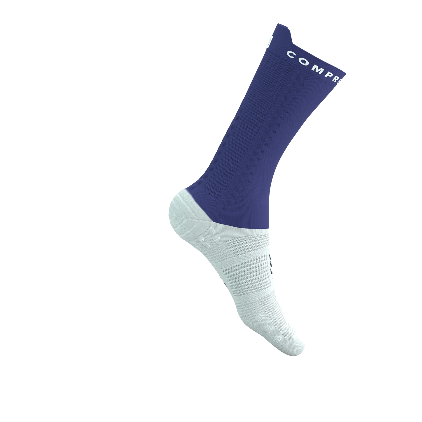 Tất đạp xe Compressport Pro Racing Socks v4.0 Bike - Xanh Orient Blue/White