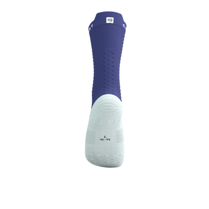 Tất đạp xe Compressport Pro Racing Socks v4.0 Bike - Xanh Orient Blue/White