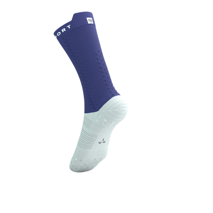 Tất đạp xe Compressport Pro Racing Socks v4.0 Bike - Xanh Orient Blue/White