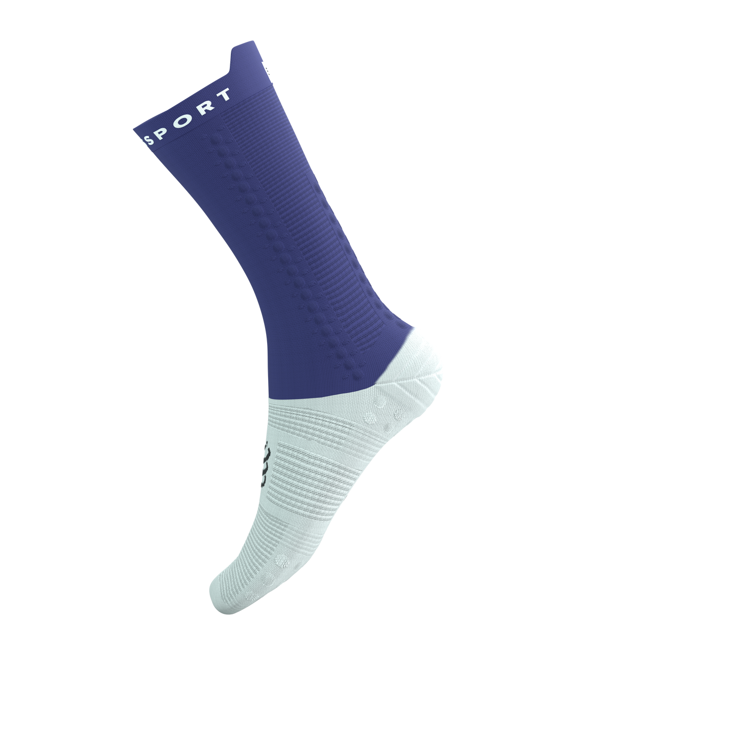 Tất đạp xe Compressport Pro Racing Socks v4.0 Bike - Xanh Orient Blue/White
