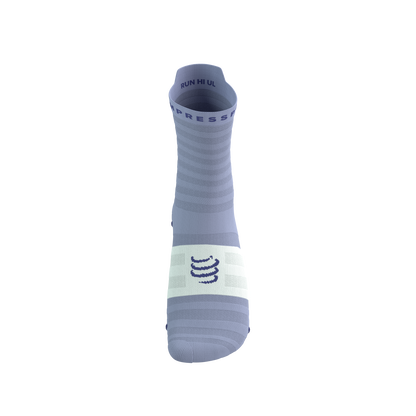 Tất Chạy Bộ Compressport Pro Racing Socks v4.0 Ultralight Run High - Tím Lavender/White
