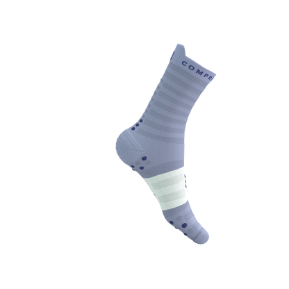 Tất Chạy Bộ Compressport Pro Racing Socks v4.0 Ultralight Run High - Tím Lavender/White