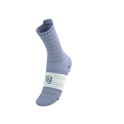 Tất Chạy Bộ Compressport Pro Racing Socks v4.0 Ultralight Run High - Tím Lavender/White