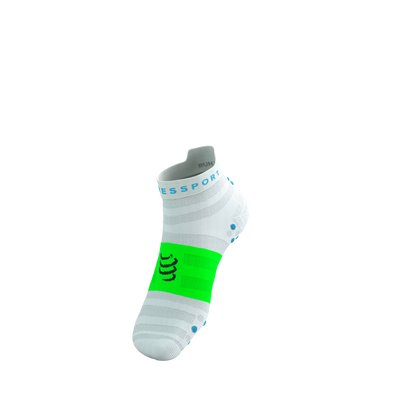 Tất chạy bộ Compressport Pro Racing Socks v4.0 Ultralight - Trắng/Xanh