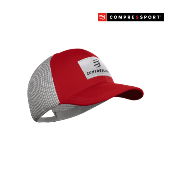 Mũ Chạy Bộ Compressport Trucker Cap 6P - Đỏ Pompeian
